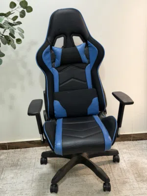 كرسي جيمنج ومكاتب متعدد الاستخدام بمسند الرأس واليدين Gaming chair blue high quality