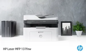 HP LASER MFP 137FNW PRINTER طابعة جديد
