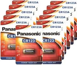 بطاريات ليثيوم CR123 3V بناسونك Panasonic Photo Lithium CR-123  3v battery
