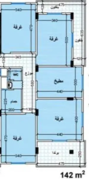 ‏٤ غرف نوم ‏.‏ حمّامين ‏.‏ 142 م٢‏3