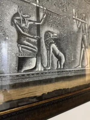 لوحه من ورق البردى مصريه فرعونية