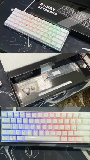 كيبورد جيمنج RK-61 Gaming keyboard wireless