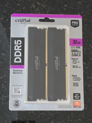 Crucial 32GB DDR5 PRO 6000MHz CL36