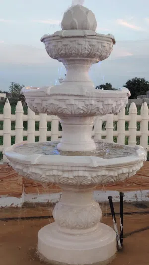 عرض نافوره رخاميه طول مترين مع توصيل