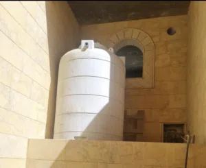 خزان ماء 2000 لتر صناعة شركة حجي حسن