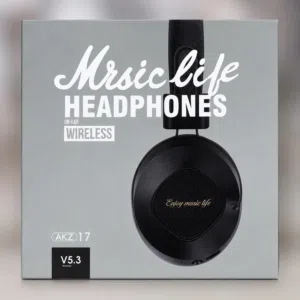 سماعة بلوتوث لاسلكية Music Life Headphones HD 4D صوت نقي وبطارية قوية مع AUX