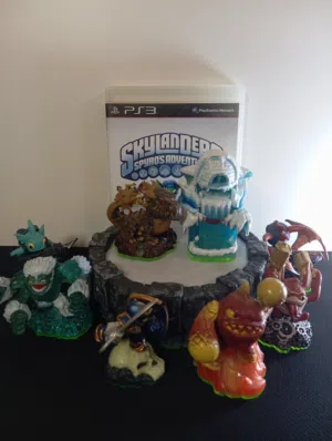 PS3 Skylanders Starter Pack + 8 Figures (Complete Wireless Set) Rare Dongle included !