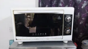 فرن كهربائي اوفن كهربائي مستعمل   وبيه مجال شغال ضمان اسبوع حجم متوسط . ماركة جوسونك التركية