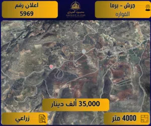 Farm Land for Sale in Jerash Borma