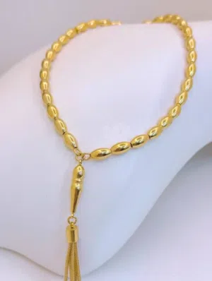 المسبحة الروسية الرجالية ذهب روسي أصلي   موديل ثكيل وأكابري وفخم  ومكفوووول 100/100 ن