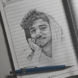 أنا محترف متخصص في رسم البورتريه  I am a professional artist specialized in portrait drawing