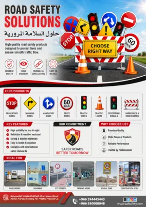 Reflective Sticker With Signage ملصقات عاكسة مع اللوحات الإرشادية عالية الجودة