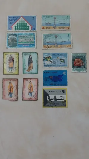 طوابع بريد نادرة . طوابع مصرية قديمة. و كويتية و عمانية و سعودية نادرة