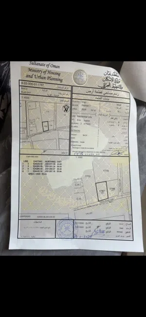 ارض سكنيه على الشارع