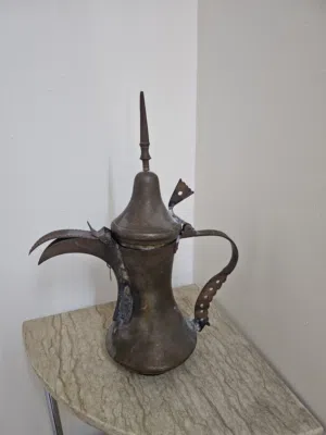 Antique Brass Dallah - Old Arabic Coffee Pot
