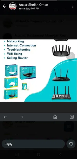 New Tplink router, range extender, modem and access point available good price