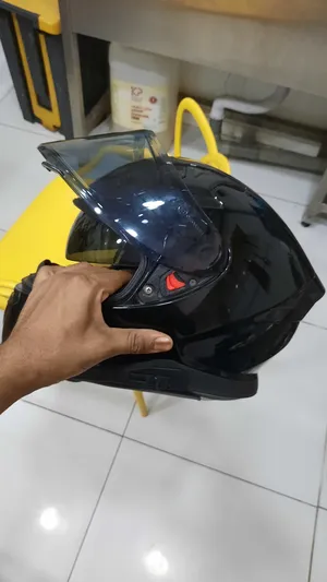 fully black helmet with double derring lock *Urgent sale