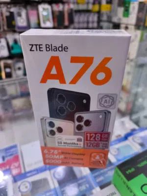 تلفون ZTE جديد بالكرتونة نوع A76 رام 12 ذاكرة 128 تلفون جدا قوي وبسعر مغري