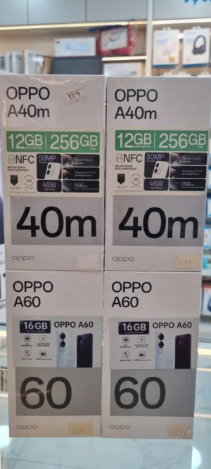 oppo A60 new 256 _8_8 oppo A40m  اوبو A60 _ A40m 256 g  جديده