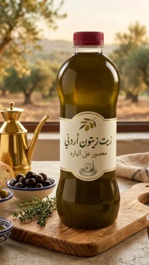 زيت زيتون اردني معصور على البارد