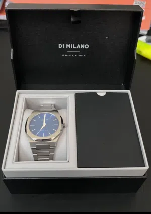D1 Milano Ultra Thin Bracelet "Geo" (40mm, Blue) – Like New