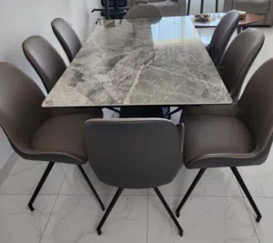 طاولة سفرة سيراميك مع 8 كراسي من المالك مباشرة Ceramic dining table with 8 chairs,