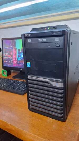 كمبيوتر ايسر مع كامل ملحقاته للألعاب والدراسة والعمل سريع PC Acer i5 ssd gta v grand pubg free fire