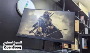 شاشه العاب للبيع فول ترتيب هرتزيه 75 هرتز بيها نضام لعب سلم ومريحه ومن شركه معروفه الكاميرات