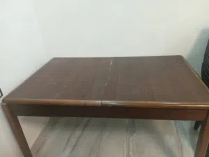 طاوله سفره للبيع نظام استغلال مساحه 6 كراسي بتتكبر ل 8 كراسي