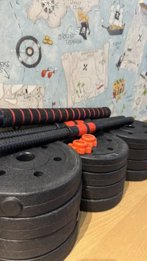 بار + دنامبل dumbbells +bar 29kg
