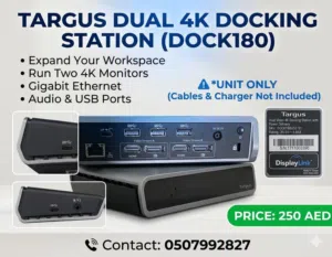 Title: Professional Targus Dual 4K Docking Station (Model DOCK180) – Unit Only Description: Selli