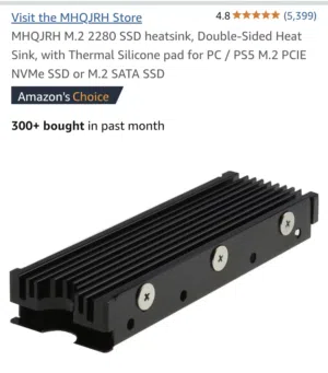 مبردات ssd nvme