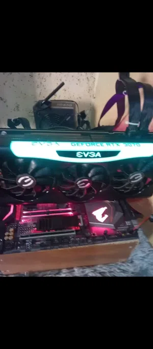 كرت شاشه rtx 3070 ftw3  evga