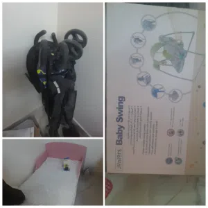 بيع مشيات وارجوحة طفل