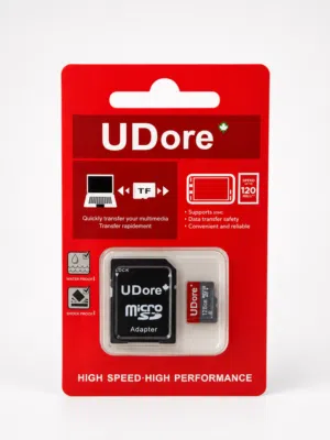 UDore 128GB microSD + Adapter / ذاكرة UDore 128GB مع أدابتر