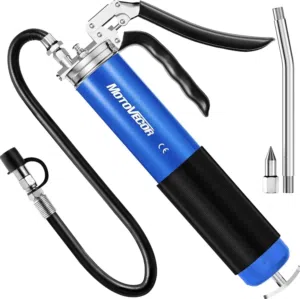 Grease Gun - Heavy Duty Reinforced Professional Pistol Grip with 27 inch Extra Long Flex Hose