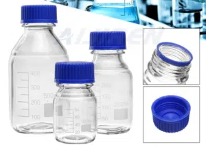 الزجاجات، الأنابيب، والسحاحات الزجاجية المستخدمة في التجارب الكيميائية،بروسيليكات مخبري، وعاء مخبري