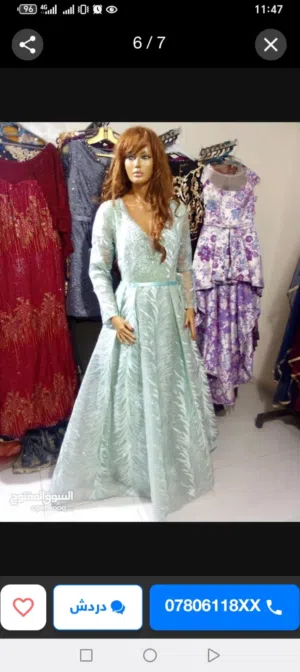 شروة فساتين سهره قصيره و طويله للبيع