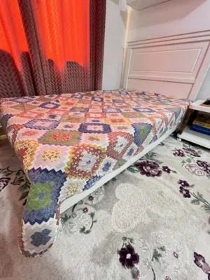 Single bed with mattress