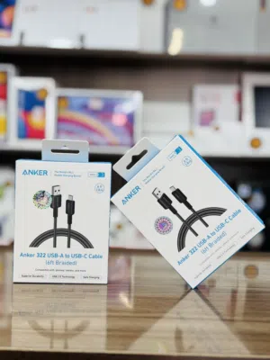 شاحن انكر سلك 18 شهر ضمان ANKER 322 USB-A To USB-C Cable 6ft Braided