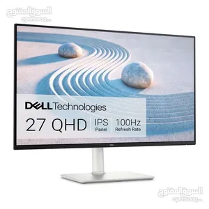 شاشات جديده 27 انش لون ابيض دقة 2k