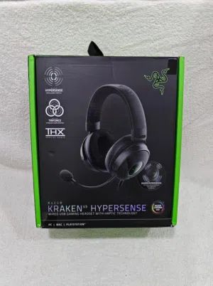 سماعة كيمينك ماركة RAZER موديل  KRAKEN v3 HYPERSENSE جديدة غير مستخدمة