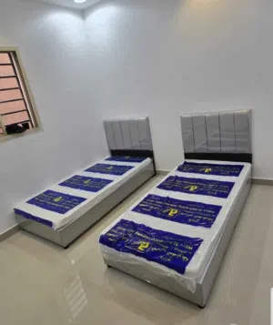 Single Bed frame with mattress