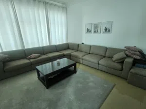 Large Grey Modular Sectional Sofa - Comfortable 7-Seater Bought from Home center