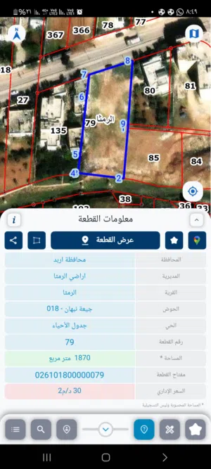 ارض استثمارية للبيع