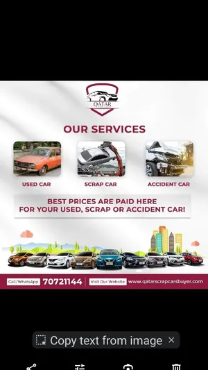 scrap & accident car buyers Auto parts for sale in Qatar Call