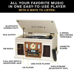 victrola navigator 8 in 1 Bluetooth record player.