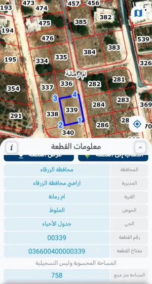Residential Land for Sale in Zarqa Birayn