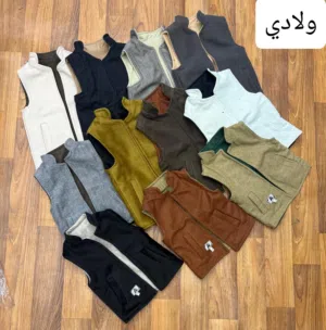 يلاقات جيزاني جوخ وجهين ولادي واسط شبابي رجالي – خامة شتوية فاخرة – ألوان متعددة.