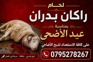 لحام جزار خارجي لجميع الأضاحي والمناسبات